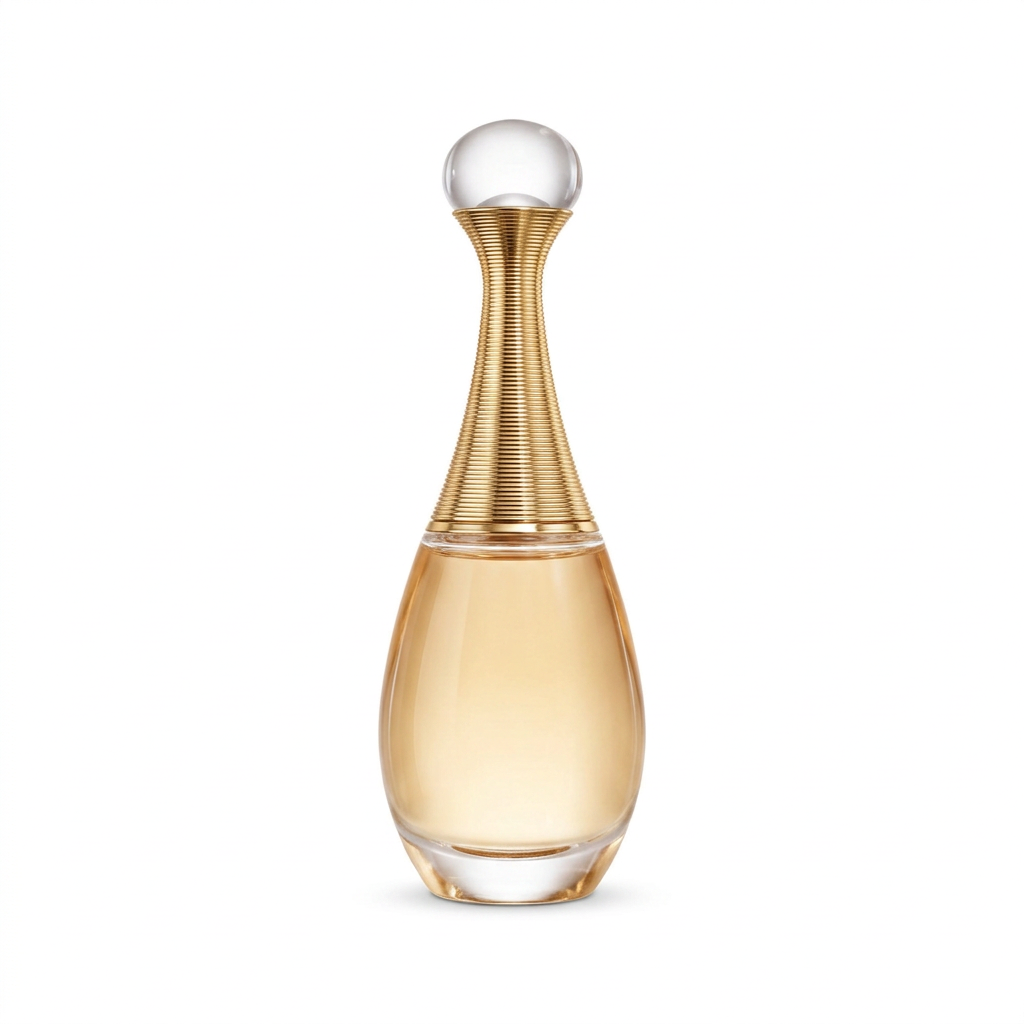 Frasco de perfume sin letras ni logotipos
